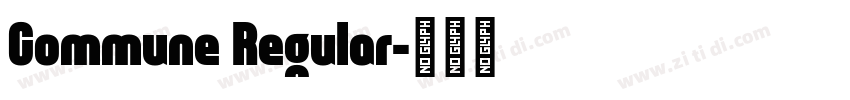 Commune Regular字体转换